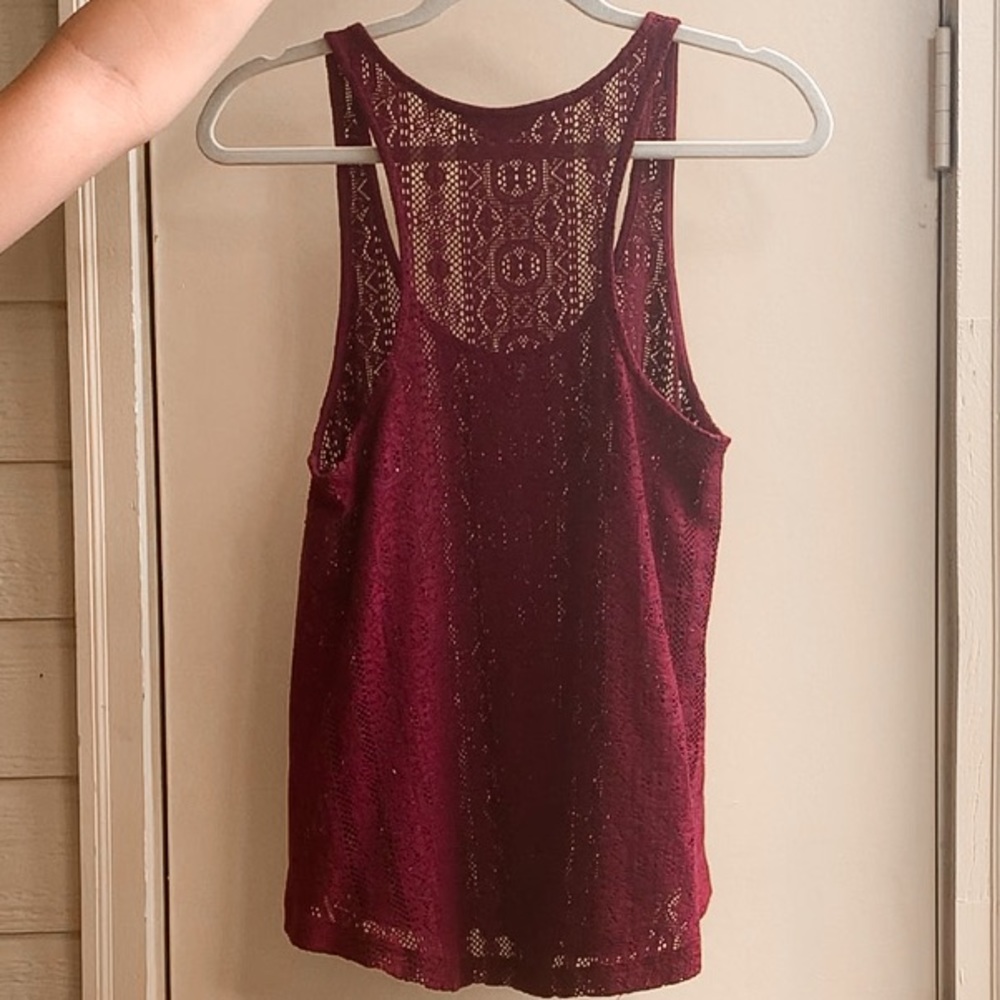 American Eagle - Tank Top - Maroon/Red - Picture 4 of 5
